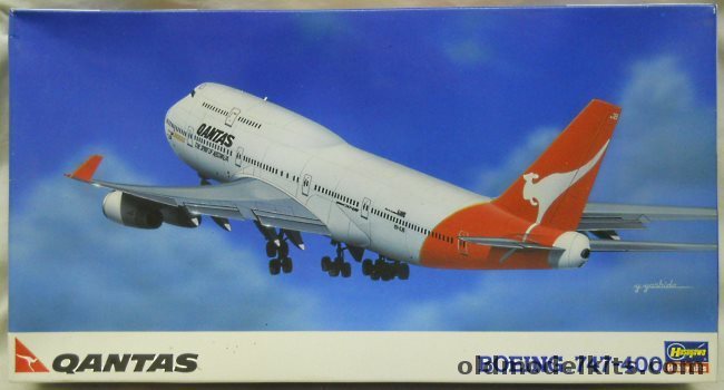 Hasegawa 1/200 Boeing 747-400 Qantas, LT3 plastic model kit